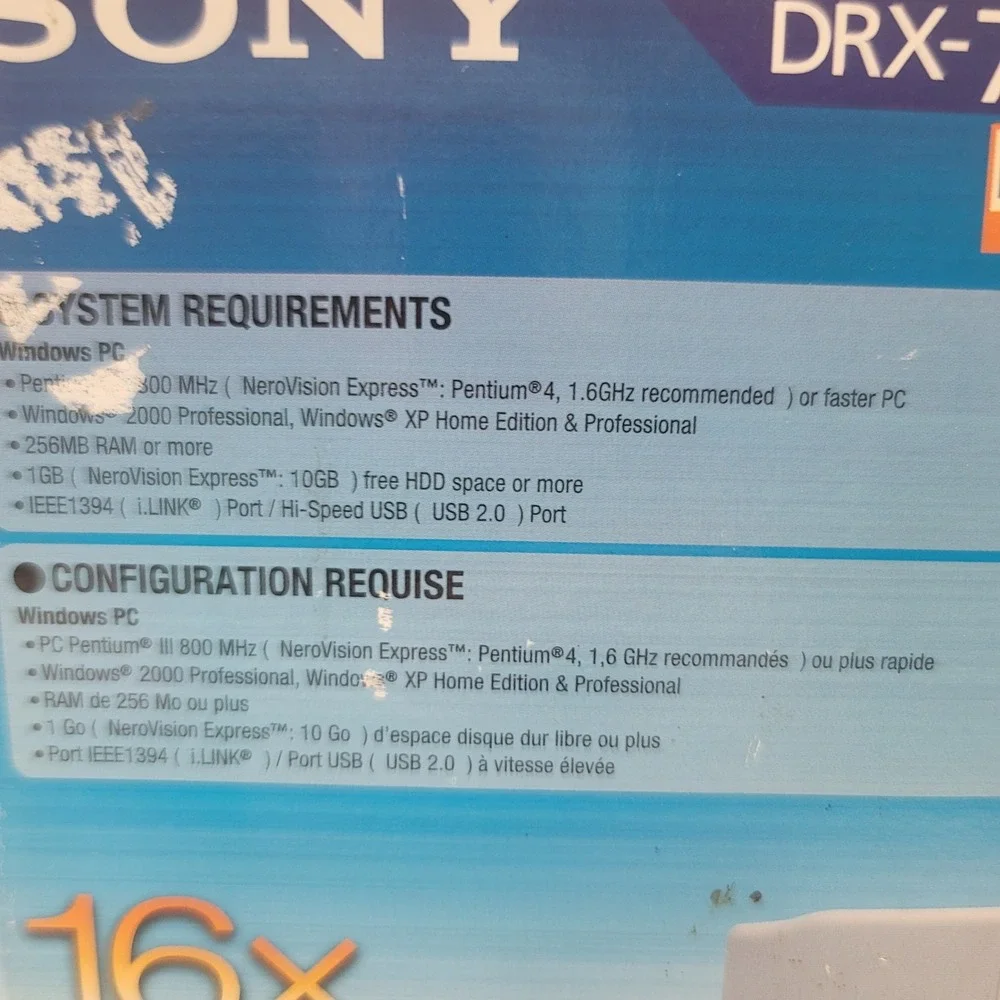 Sony drx 720ul